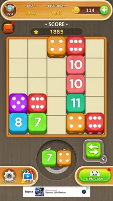 Dice Puzzle android App screenshot 2