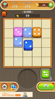 Dice Puzzle android App screenshot 8